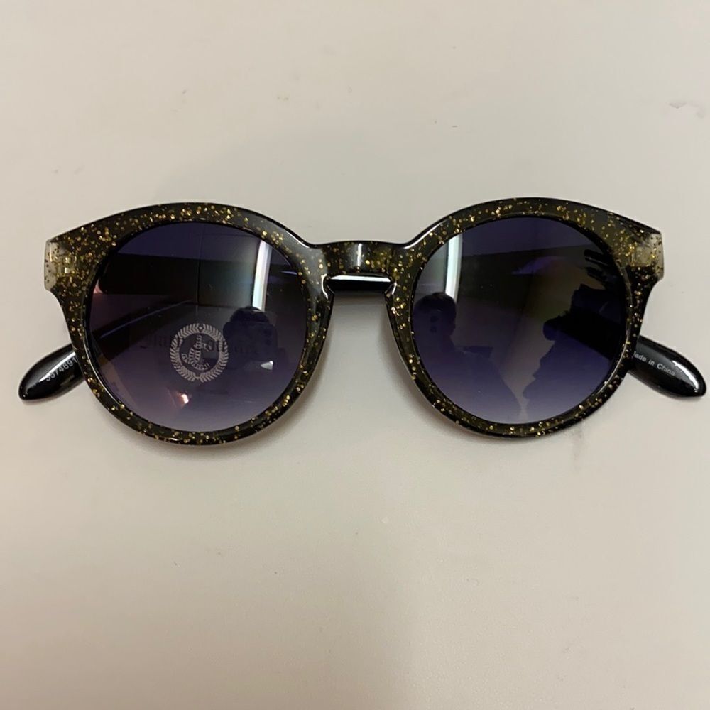 Juicy Couture black and gold speckled sunglasses D6